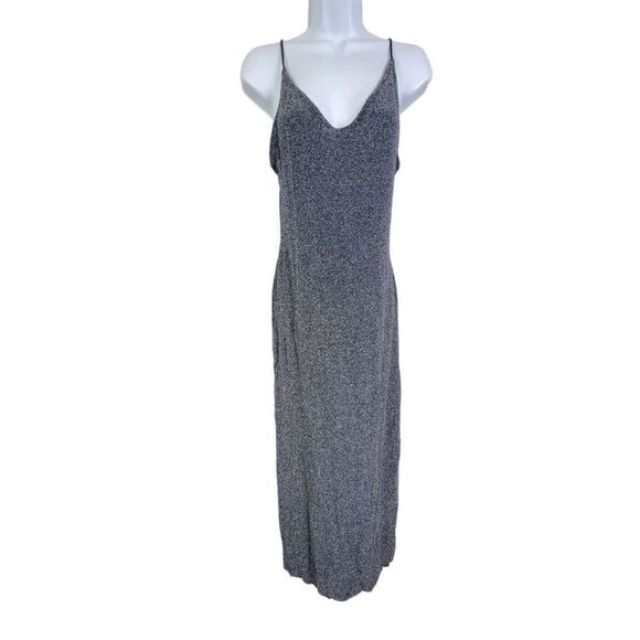 Free People Dresses & Skirts - FREE PEOPLE WOMENS DRESS MAXI BLUE WITH SILVER GLITTER SIZE S P